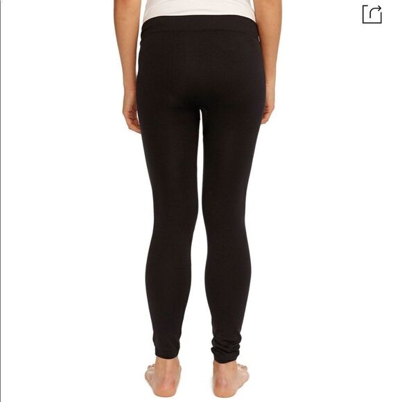 Rosie Pope L Black Low Rise Maternity Seamless Leggings - Picture 3 of 11